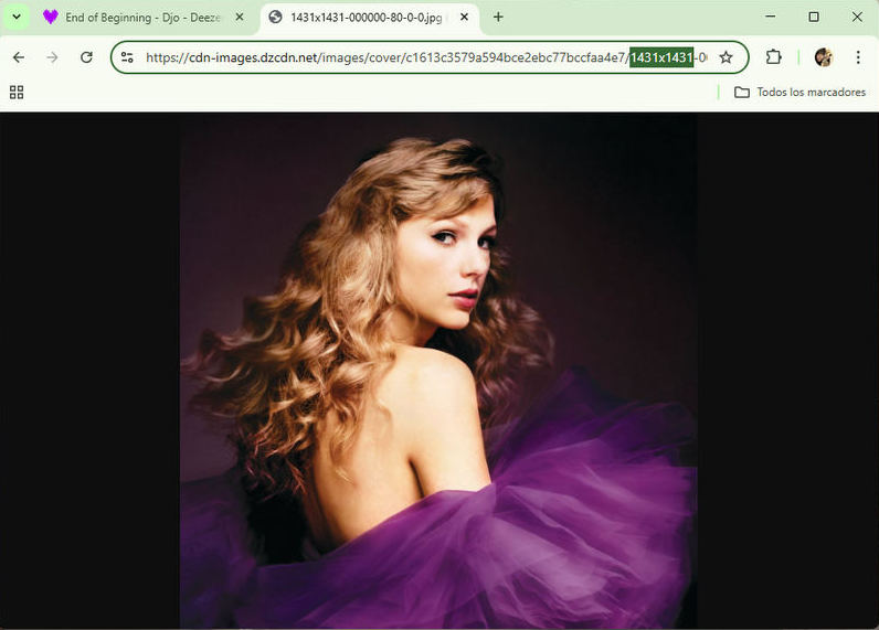 La carátula de Speak Now en Deezer de 1200x1200
