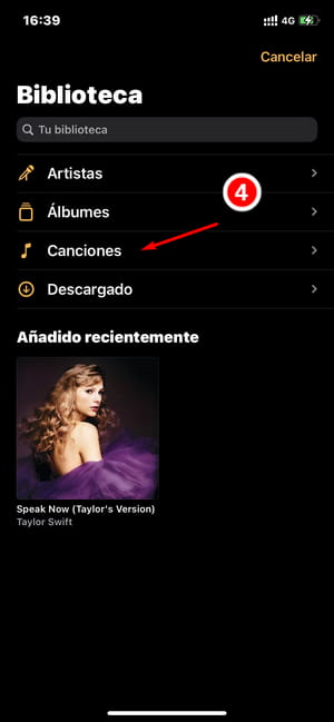 establecer canciones como alarma en iPhone