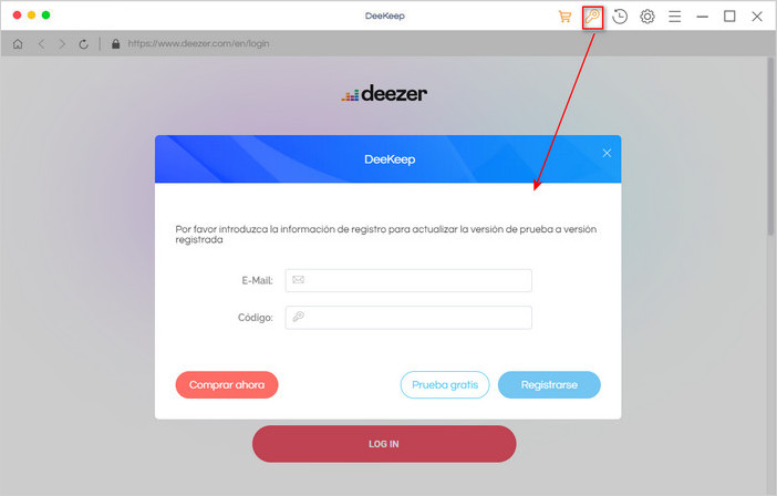 Registrar DeeKeep Deezer Music Converter
