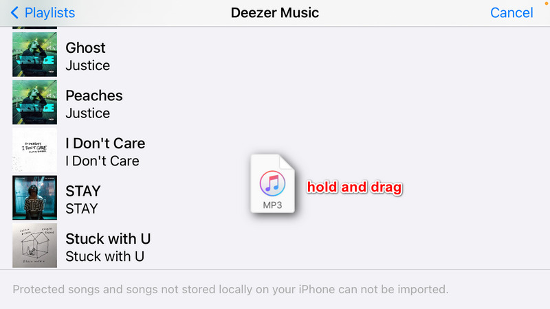 add deezer music to garageband