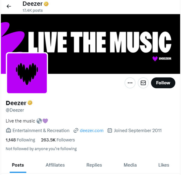 Get Deezer Free Trial on Social Media