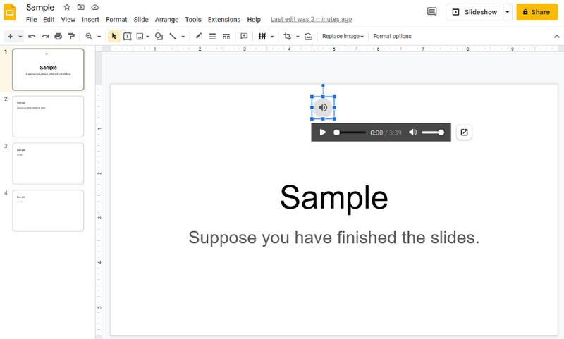 Play Audio on Google Slides