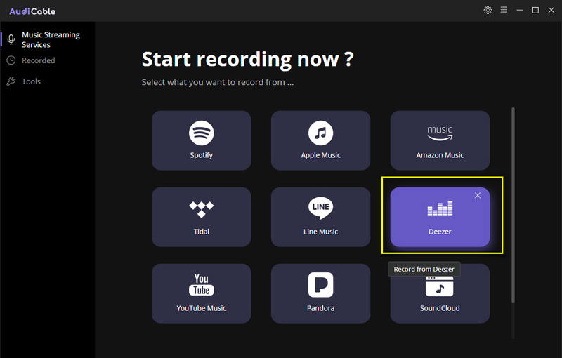 AudiCable Deezer Audio Recorder