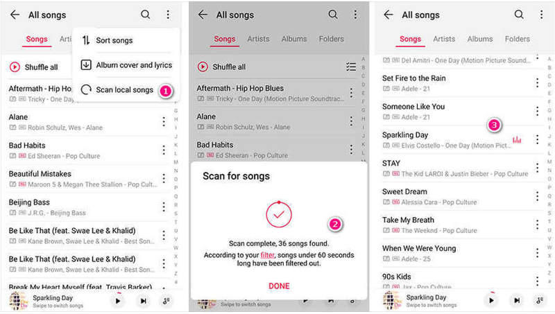 upload deezer music on android