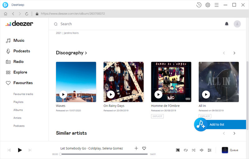 How to Download Deezer Music to MP3 DeeKeep