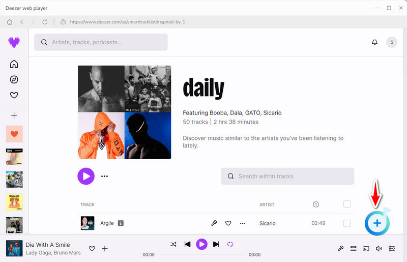 add Deezer songs