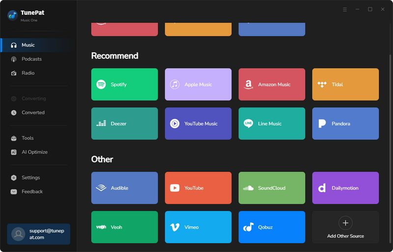 tunepat music one